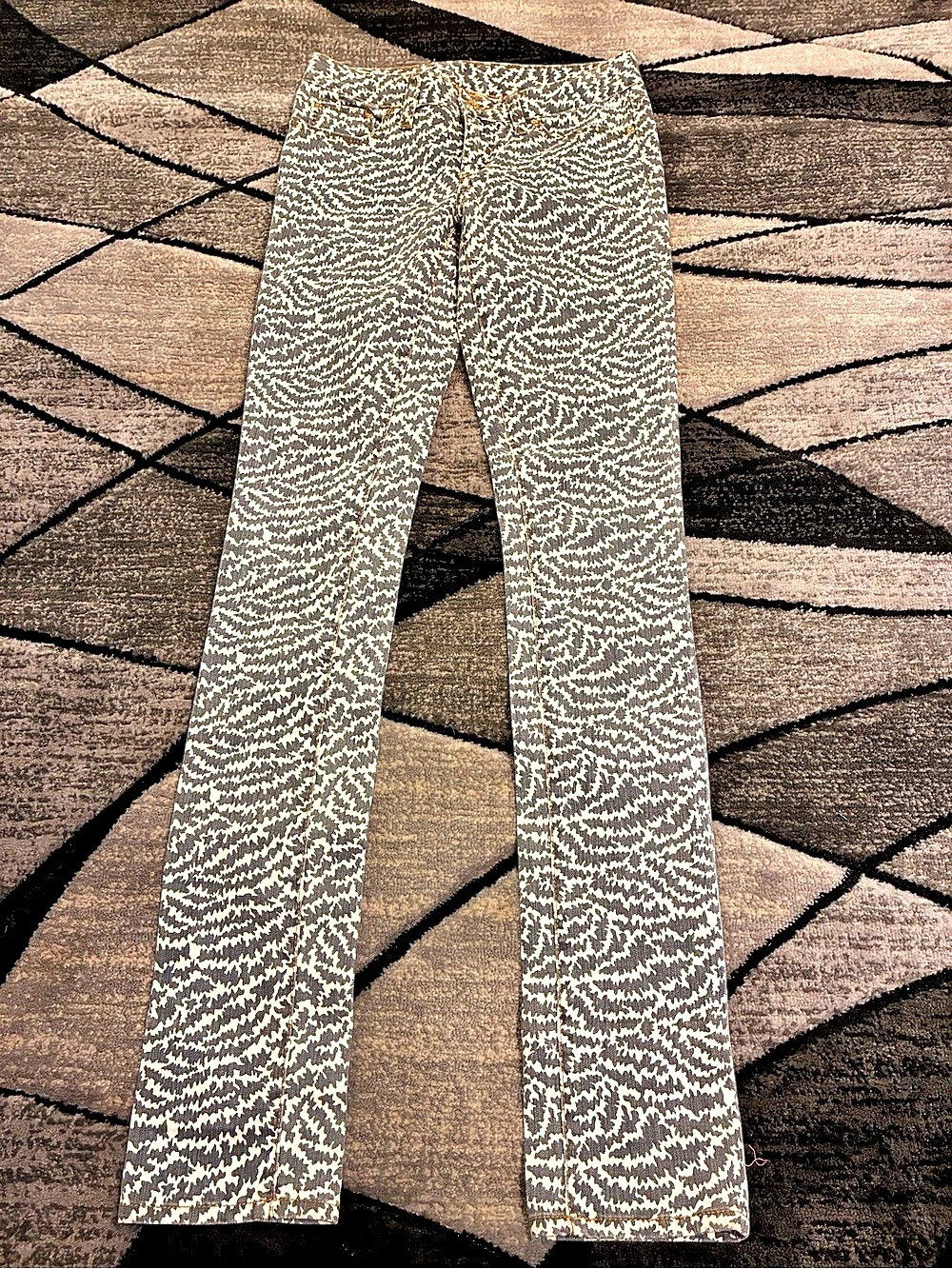 Tory Burch Super Skinny Jean Animal Print Skinny Jeans Waist 25 Like New